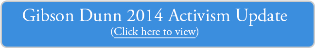 2014 Activism Update - click here to download PDF