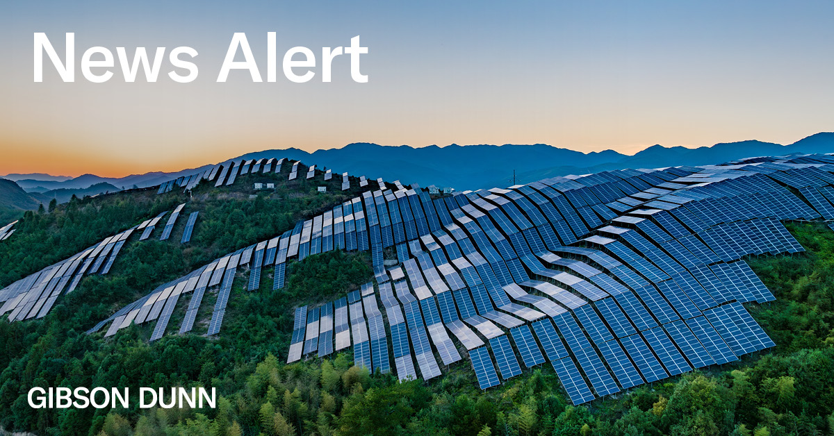 Renewable Energy Disputes in the AsiaPacific Emerging Trends and Challenges Gibson Dunn